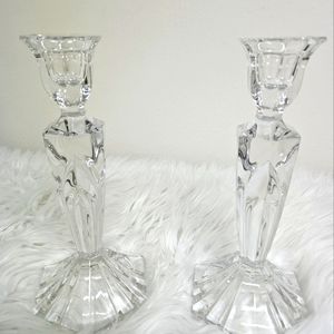 Beautiful Lead Crystal Candlestick Holders